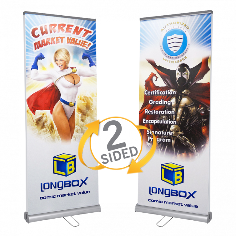 59"x79" Retractable Roll Up Banner Stand Trade Show Pop Up Display Free Printing 